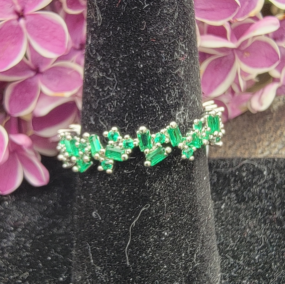 Bomb party ring lab created emerald